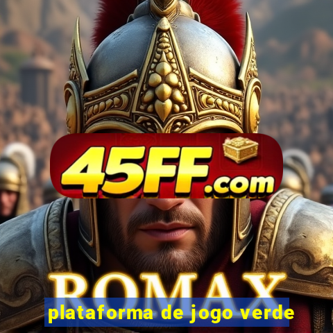 plataforma de jogo verde